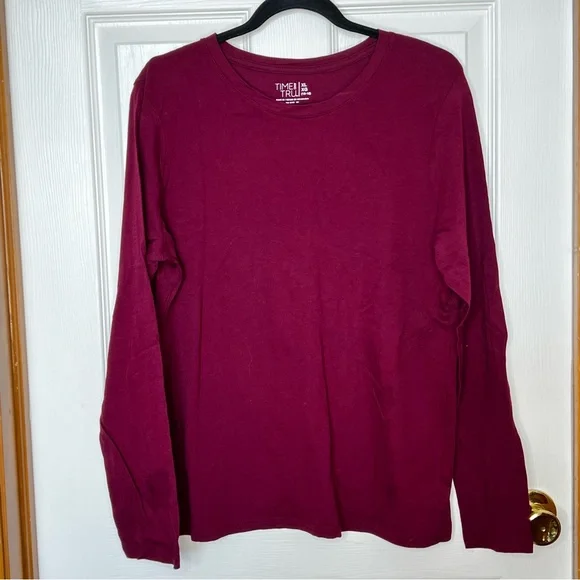 Lot of 3 Time and Tru Long Sleeve Scoop Neck Tops XL - Picture 7 of 12